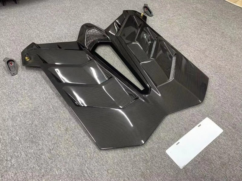 High Quality Fast Delivery Whole Sale Price Dry Carbon Fiber SVJ Style Engine Hood Body Kits for  Aventador Car Hood